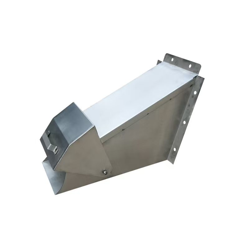 Emergency discharge port of material tower