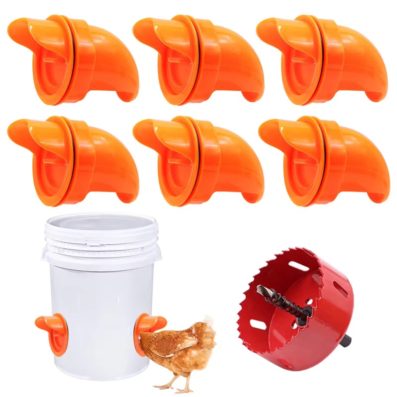 Gravity type rainproof poultry feeder